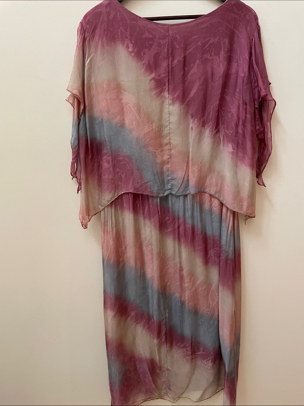 Made in Italy Layered Silk Dress - Picture 11 of 12